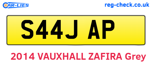 S44JAP are the vehicle registration plates.