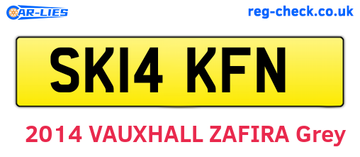 SK14KFN are the vehicle registration plates.