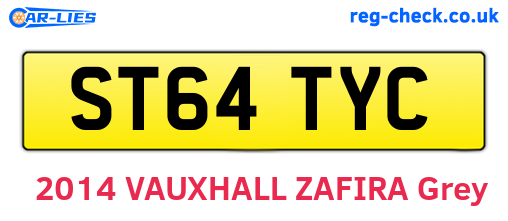ST64TYC are the vehicle registration plates.
