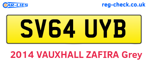 SV64UYB are the vehicle registration plates.