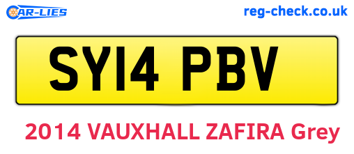 SY14PBV are the vehicle registration plates.