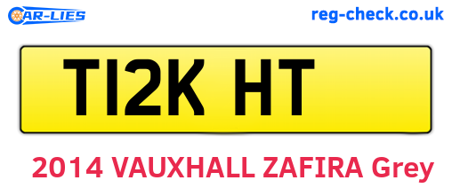 T12KHT are the vehicle registration plates.