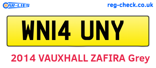 WN14UNY are the vehicle registration plates.