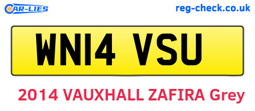 WN14VSU are the vehicle registration plates.