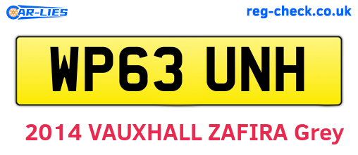 WP63UNH are the vehicle registration plates.
