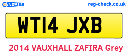 WT14JXB are the vehicle registration plates.