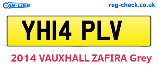 YH14PLV are the vehicle registration plates.