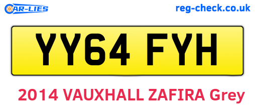 YY64FYH are the vehicle registration plates.