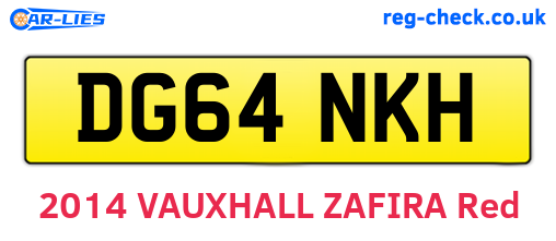 DG64NKH are the vehicle registration plates.