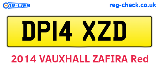 DP14XZD are the vehicle registration plates.
