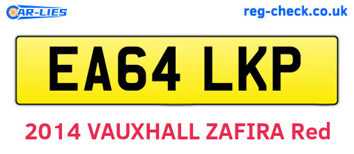 EA64LKP are the vehicle registration plates.