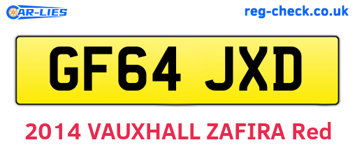 GF64JXD are the vehicle registration plates.