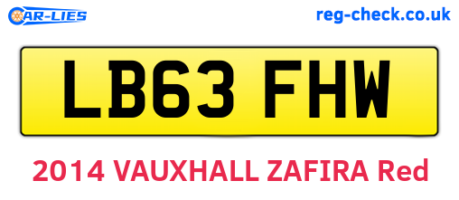 LB63FHW are the vehicle registration plates.