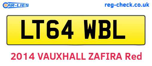 LT64WBL are the vehicle registration plates.