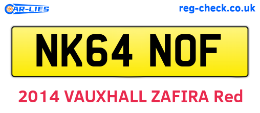 NK64NOF are the vehicle registration plates.