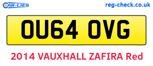 OU64OVG are the vehicle registration plates.