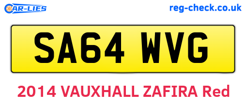 SA64WVG are the vehicle registration plates.
