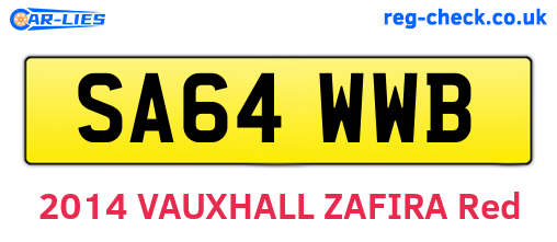 SA64WWB are the vehicle registration plates.