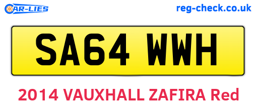 SA64WWH are the vehicle registration plates.