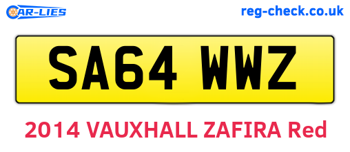 SA64WWZ are the vehicle registration plates.