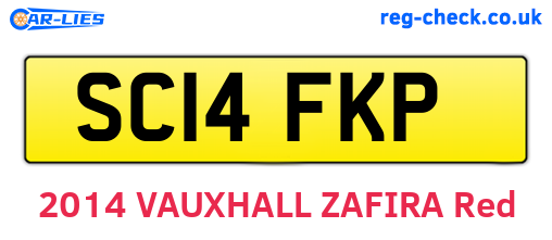 SC14FKP are the vehicle registration plates.