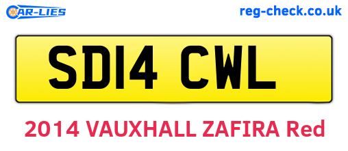 SD14CWL are the vehicle registration plates.