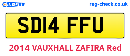 SD14FFU are the vehicle registration plates.