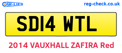 SD14WTL are the vehicle registration plates.