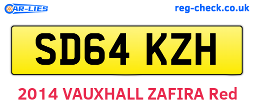 SD64KZH are the vehicle registration plates.