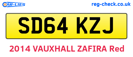 SD64KZJ are the vehicle registration plates.