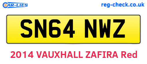 SN64NWZ are the vehicle registration plates.
