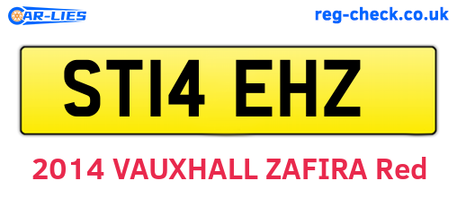 ST14EHZ are the vehicle registration plates.