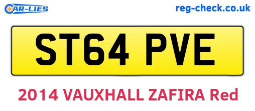 ST64PVE are the vehicle registration plates.