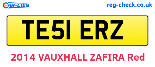 TE51ERZ are the vehicle registration plates.