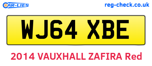 WJ64XBE are the vehicle registration plates.