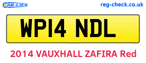 WP14NDL are the vehicle registration plates.
