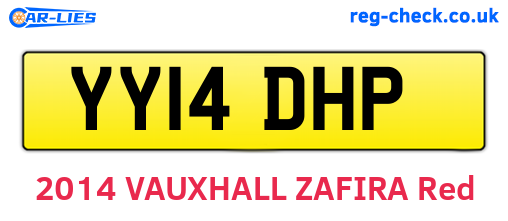 YY14DHP are the vehicle registration plates.