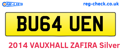 BU64UEN are the vehicle registration plates.