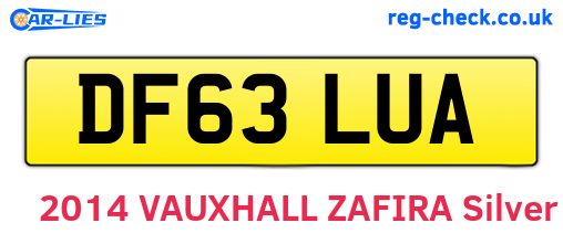 DF63LUA are the vehicle registration plates.
