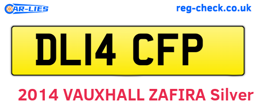 DL14CFP are the vehicle registration plates.