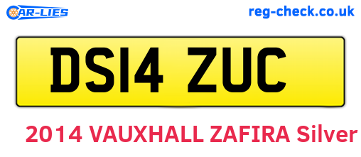 DS14ZUC are the vehicle registration plates.