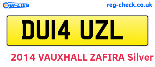 DU14UZL are the vehicle registration plates.