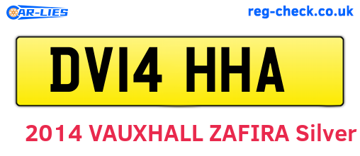 DV14HHA are the vehicle registration plates.