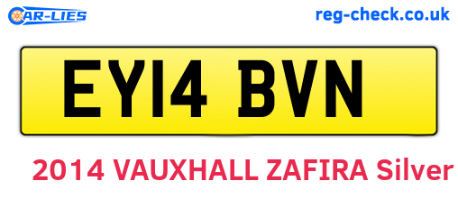 EY14BVN are the vehicle registration plates.