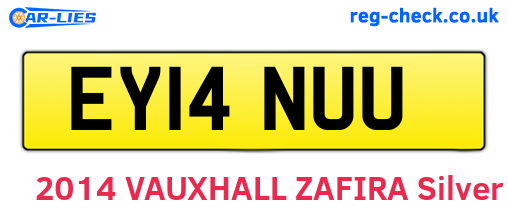 EY14NUU are the vehicle registration plates.