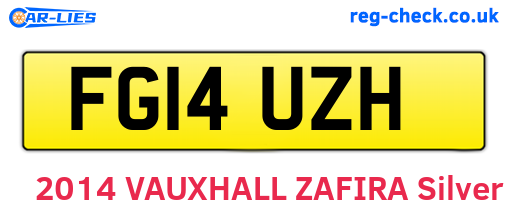 FG14UZH are the vehicle registration plates.