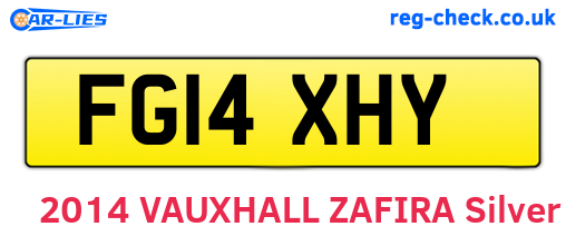 FG14XHY are the vehicle registration plates.