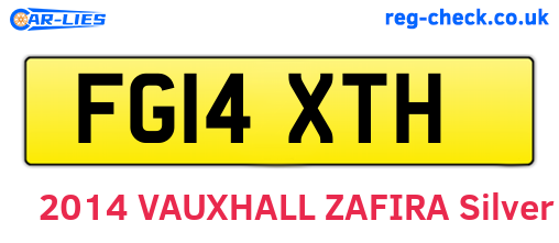 FG14XTH are the vehicle registration plates.