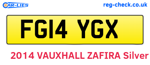 FG14YGX are the vehicle registration plates.