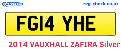 FG14YHE are the vehicle registration plates.